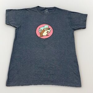T-Shirt: BUC-EE's - Will Travel For Buc-ee's - Size M Heather Blue Beaver